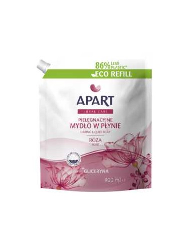 APART FLORAL CARE Mydło w płynie RÓŻA Z GLICERYNĄ, 900 ml zapas