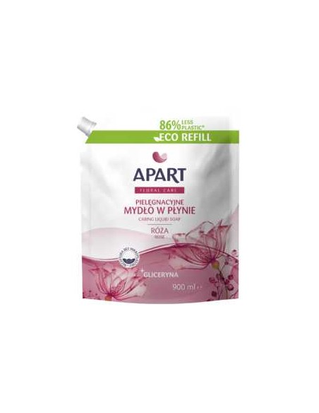 APART FLORAL CARE Mydło w płynie RÓŻA Z GLICERYNĄ, 900 ml zapas