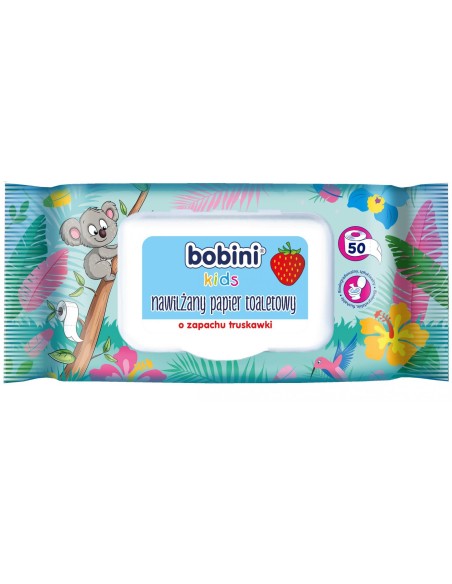 BOBINI KIDS Papier toaletowy NAWILŻONY, 50 szt 