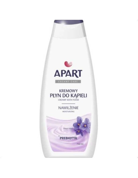 APART Kremowy płyn do kąpieli + prebiotyk FIOŁEK, 750 ml