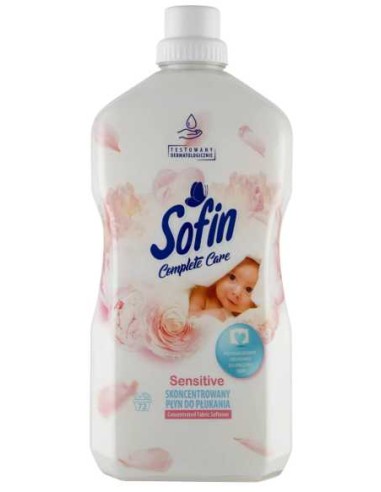 SOFIN COMPLETE CARE & FRESHNESS Skoncentrowany płyn do płukania SENSITIVE, 1,8 L