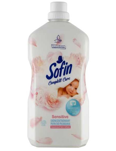 SOFIN COMPLETE CARE & FRESHNESS Skoncentrowany płyn do płukania SENSITIVE, 1,8 L