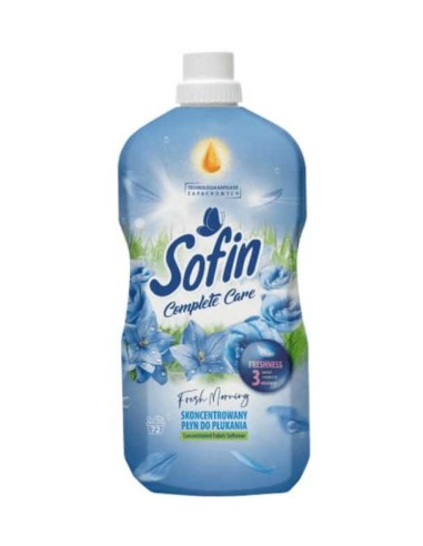 SOFIN COMPLETE CARE & FRESHNESS Skoncentrowany płyn do płukania FRESH MORNING, 1,8 L