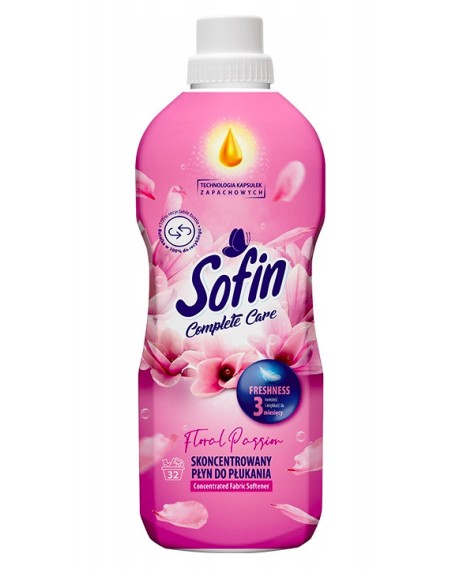 GLOBAL SOFIN Skoncentrowany płyn do płukania FLORAL, 800 ml