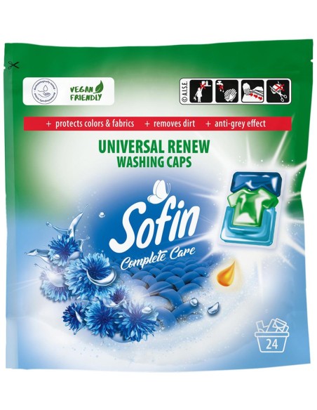 SOFIN Kapsułki do prania wszystkich tkanin UNIWERSALNE, 24 szt