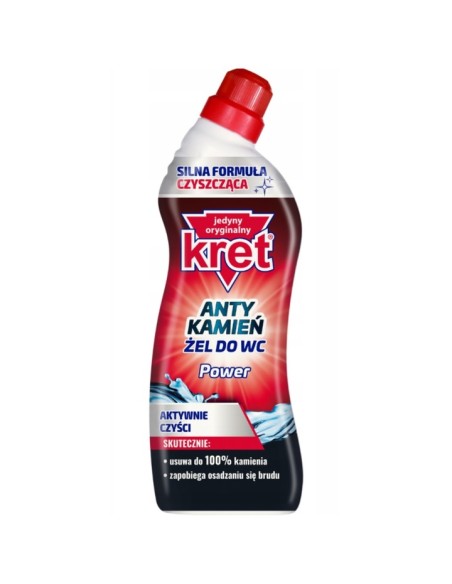 KRET Żel do WC POWER CZERWONY, 750 ml