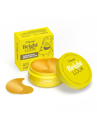 CLAVIER BRIGHT LOOK Płatki pod oczy RETINOL, 60 szt NEW