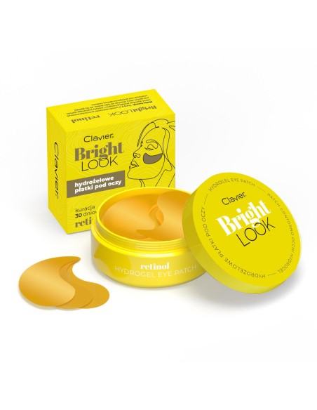 CLAVIER BRIGHT LOOK Płatki pod oczy RETINOL, 60 szt NEW
