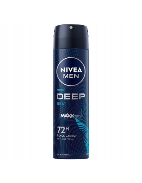NIVEA MEN Antyperspirant męski w sprayu DEEP BEAT, 150 ml