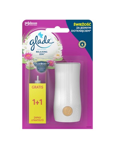 GLADE TOUCH & FRESH Odświeżacz powietrza + urządzenie RELAXING ZEN, 2x10 ml