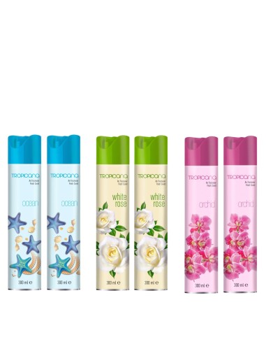 TROPICANA Odświeżacz powietrza w sprayu w sprayu MIX , 6 X 300 ml