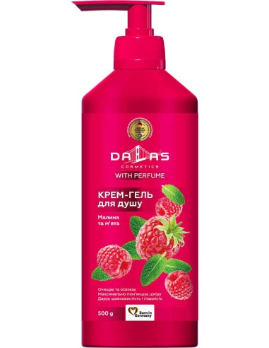 DALAS Żel pod prysznic MALINA I MIĘTA, 500 g