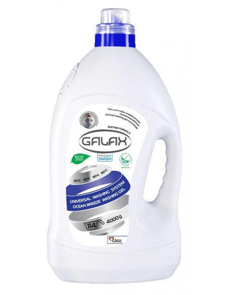 GALAX PRANIE Żel do prania MORSKA BRYZA 114 prań, 4000 g Uniwersalny