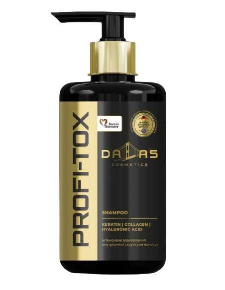 DALAS Szampon do włosów cienkich, łamliwych, z rozdwojonymi końcówkami PROFI-TOX, 970 ml z pompką