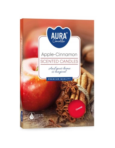 BISPOL podgrzewacze zapachowe P15-87 JABŁKO-CYNAMON, 6 szt