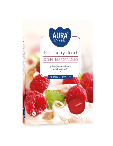 BISPOL AURA Podgrzewacze zapachowe MALINOWA CHMURKA, 6 szt