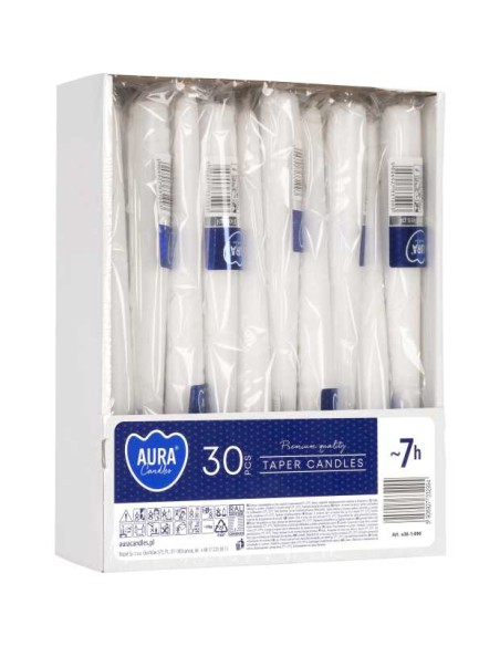 BISPOL AURA Świeca stożek S30-1-090 BIAŁA, 1 szt