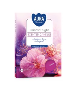 BISPOL  podgrzewacze zapachowe P15-272 ORIENTALNA NOC, 6 sztuk