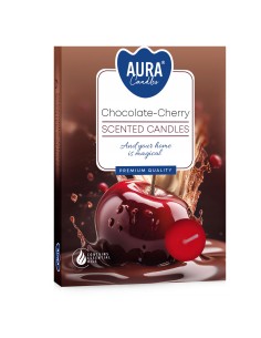 BISPOL Podgrzewacze zapachowe CZEKOLADA/WIŚNIA, 6 szt