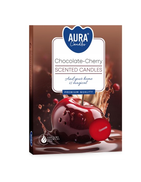 BISPOL Podgrzewacze zapachowe CZEKOLADA/WIŚNIA, 6 szt