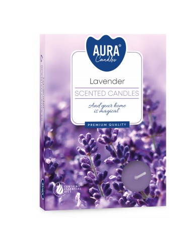 BISPOL  podgrzewacze zapachowe P15-79 LAWENDA, 6 sztuk