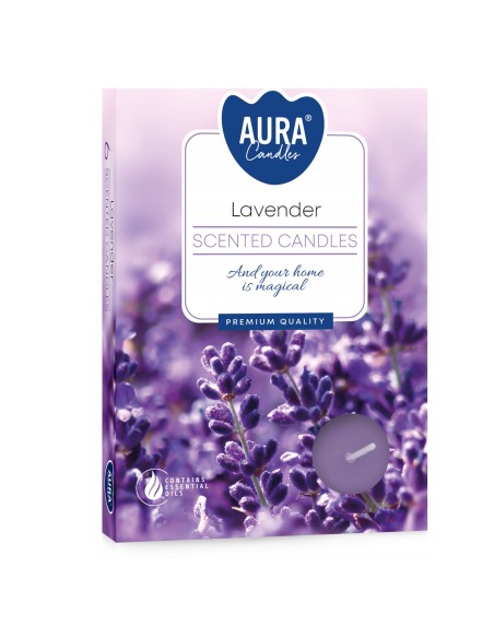 BISPOL  podgrzewacze zapachowe P15-79 LAWENDA, 6 sztuk