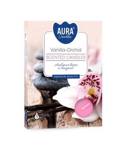 BISPOL  podgrzewacze zapachowe p15-184 WANILIA - ORCHIDEA, 6 szt