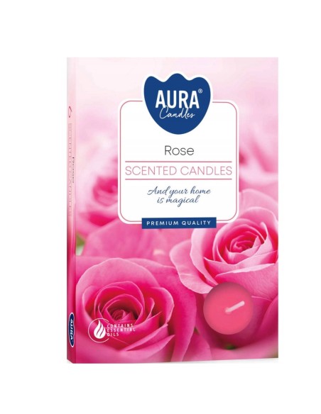 BISPOL podgrzewacze zapachowe P15-78 RÓŻA, 6 sztuk