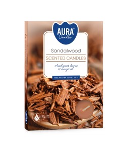 BISPOL podgrzewacze zapachowe DRZEWO SANDAŁOWE, 6 sztuk