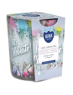 BISPOL Świeca w szkle SN72S-48 LET'S CELEBRATE 1 sztuka