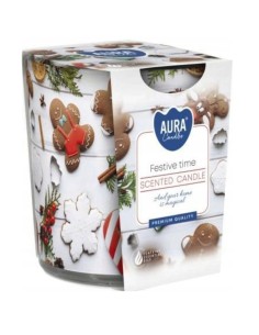 BISPOL AURA Świeca zapachowa w szkle SN72S-26 CZAS RADOŚCI, 100 g