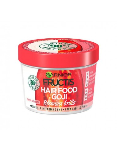 GARNIER Fructis Hair Food, maska do włosów farbowanych Jagody Goji, 390 ml