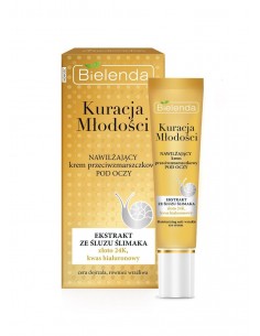 Bielenda, Kuracja Młodości, nawilżający krem przeciwzmarszczkowy pod oczy, 15 ml