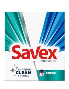 SAVEX PREMIUM Proszek do prania FRESH 3 prania, 300 g
