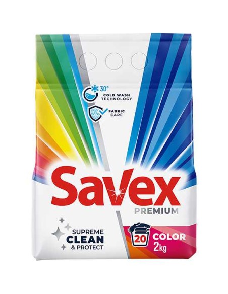 SAVEX Proszek do prania KOLOR 20 prań, 2 kg