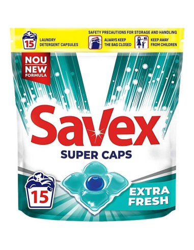 SAVEX Kapsułki do prania 15 szt FRESH, 1 op