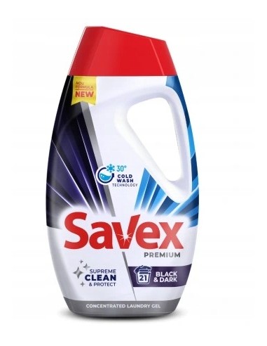 SAVEX Płyn do prania 21 prań BLACK, 945 ml
