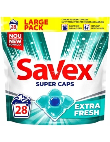 SAVEX Kapsułki do prania 28 szt FRESH, 1 op