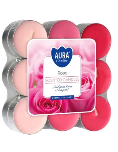 BISPOL podgrzewacze zapachowe P15-78 RÓŻA, 18 szt