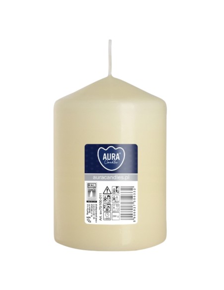 BISPOL świeca walec SW70/100-011 ECRU, 1 sztuka