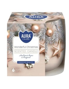 BISPOL AURA Świeca zapachowa w szkle SN71S-52 WSPANIAŁE ŚWIĘTA, 100 g