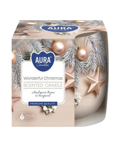 BISPOL AURA Świeca zapachowa w szkle SN71S-52 WSPANIAŁE ŚWIĘTA, 100 g