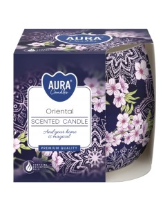 BISPOL AURA Świeca zapachowa w szkle SN71S-47, ORIENTAL FLOWERS, 100 g