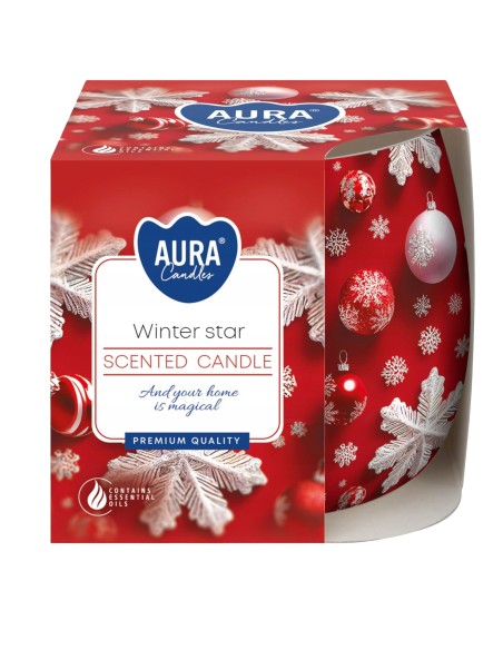 BISPOL AURA Świeca zapachowa w szkle SN71S-13 GWIAZDKA, 100 g