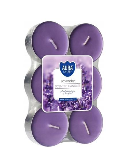 BISPOL Podgrzewacze zapachowe maxi LAWENDA, 6 szt 