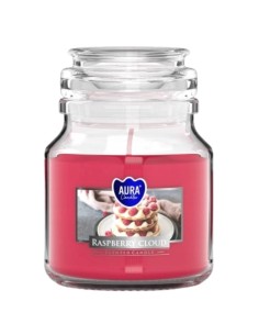BISPOL AURA Świeca zapachowa w szkle SND71-329 MALINOWA CHMURKA, 120 g