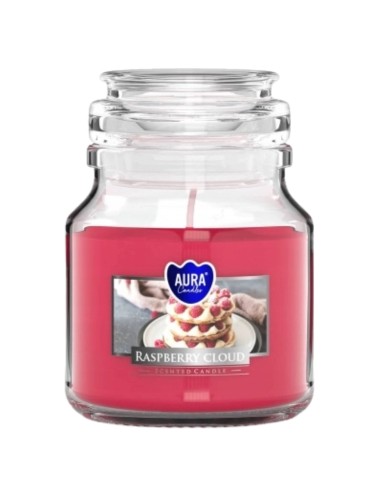 BISPOL AURA Świeca zapachowa w szkle SND71-329 MALINOWA CHMURKA, 120 g