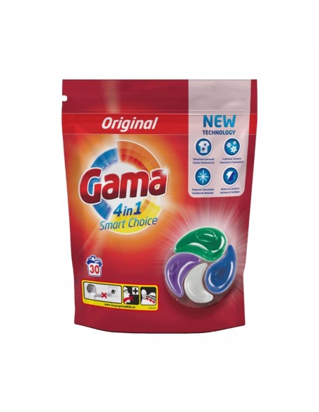 VIZIR GAMA 4W1 Kapsułki do prania UNIWERSALNE, 30 szt