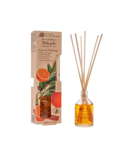 LA CASA DE LOS AROMAS BOTANIC Patyczki zapachowe CYNAMON POMARAŃCZA, 50 ml