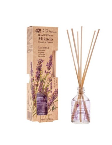 LA CASA DE LOS AROMAS BOTANIC Patyczki zapachowe LAWENDA, 50 ml